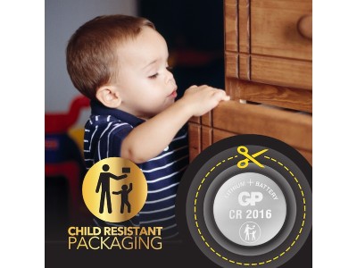 3V batteri till moderkort (CR2032), GP Lithium Coin Cell, 4-pack#3