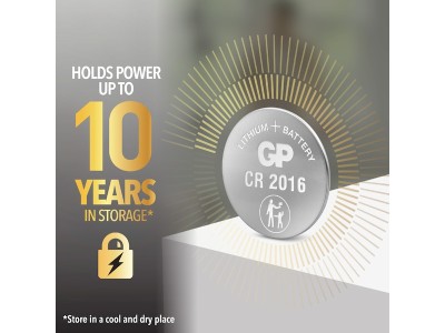 3V batteri till moderkort (CR2032), GP Lithium Coin Cell, 4-pack#4