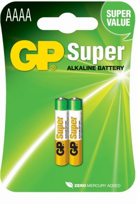 Batteri GP Super Alkaline AAAA, LR61, 2-pack