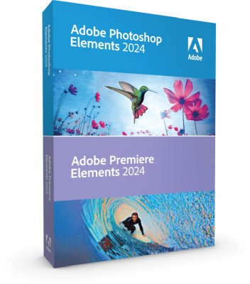 Adobe Photoshop Elements + Premiere Elements 2024 Win/Mac Engelsk, box