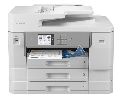 Brother MFC-J6957DW, A3 skrivare + scanner + kopiator + fax, 30/30 ppm ISO, 1200x2400 dpi scanner, display, duplex, AirPrint, USB/LAN/WiFi/NFC, 3 pappersfack