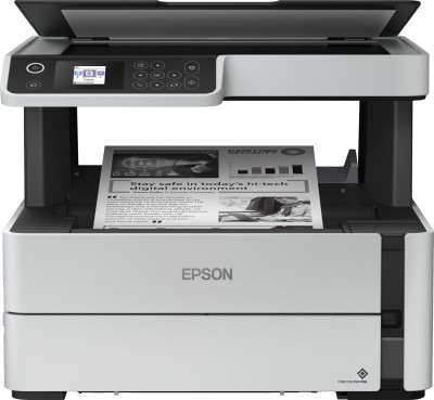 Epson EcoTank ET-M2170, svart/vit skrivare + scanner + kopiator, 20 ppm ISO, duplex, arkmatare, 1200x2400 dpi scanner, USB/WiFi