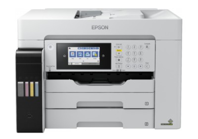 Epson EcoTank ET-16680, A3 skrivare + scanner + kopiator + fax, 25/25 ppm ISO, 1200x2400 dpi scanner, display, ADF, AirPrint, USB/LAN/WiFi