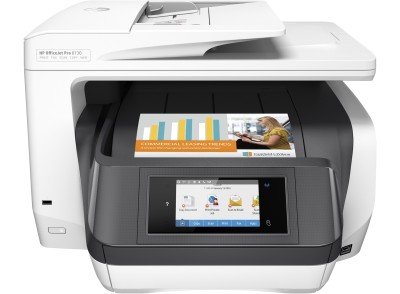 HP OfficeJet Pro 8730 AiO, skrivare + scanner + kopiator + fax, 24/20 ppm, duplex, AirPrint, USB/LAN/WiFi