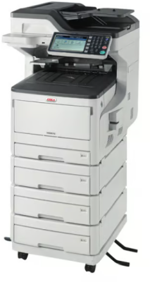 OKI MC883dnv, färglaserskrivare + scanner + kopiator + fax, 35/35 ppm, A3, duplex, USB/LAN, 3 extra pappersfack