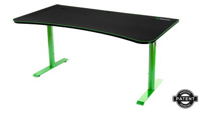 Arozzi Arena Gaming Desk Green, höjdjusterbart, heltäckande musmatta - Grön