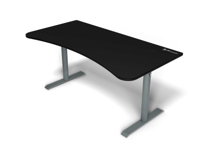 Arozzi Arena Gaming Desk Frozen Grey Black, höjdjusterbart, heltäckande musmatta#1