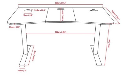 Arozzi Arena Gaming Desk Medium Forest Green, heltäckande musmatta - Skogsgrön#3