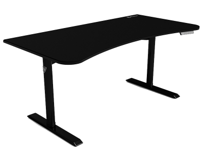 Arozzi Arena Moto Gaming Desk, höjdjusterbart, heltäckande musmatta - Svart