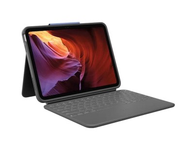 Logitech Rugged Folio for iPad 10,9 tum (10:e generation), nordiskt - Oxfordgrå