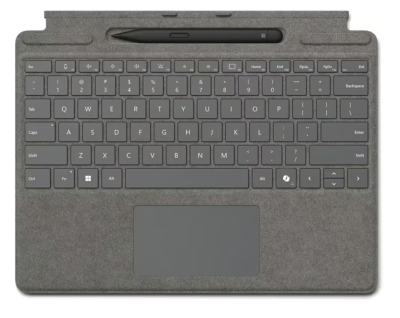 Microsoft Surface 10 Pro Type Cover + Slim Pen 2, nordiskt - Platina