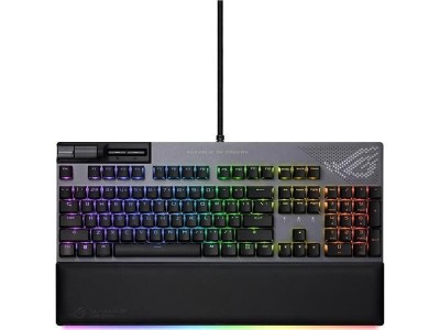 ASUS ROG Strix FLARE II ANIMATE PBT Gaming Keyboard NX Red, Aura RGB, nordiskt - Svart