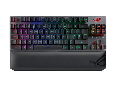 ASUS ROG Strix Scope RX TKL Wireless Deluxe (svart) 80% gamingtangentbord, trådlöst, nordisk layout, RGB, PBT Keycaps#1