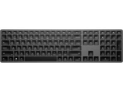 HP 975 Dual-Mode Wireless Keyboard, RF/Bluetooth, bakbelyst, laddningsbart, nordiskt