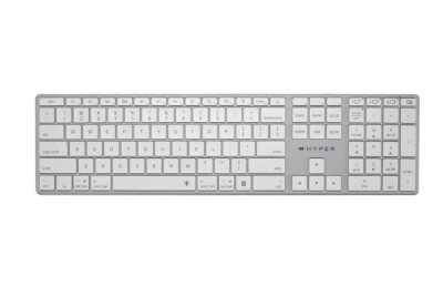 Hyper HyperSpace Next Bluetooth Wireless Keyboard, PC/Mac, bakbelyst, laddningsbart via USB-C, nordiskt
