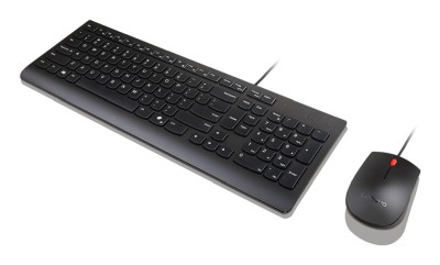Lenovo Essential Wired Combo, tangentbord + optisk mus, USB, nordiskt - Svart#2