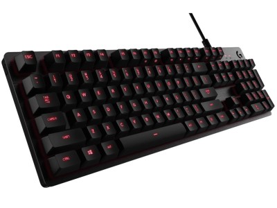 Logitech G413, röd bakgrundsbelysning, nordiskt - Svart