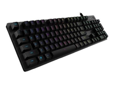 Logitech G512 Carbon, mekaniskt GX Brown, nordiskt, USB, RGB - Svart