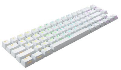 Xtrfy K5 Compact, Base Keycaps, nordiskt - Vit