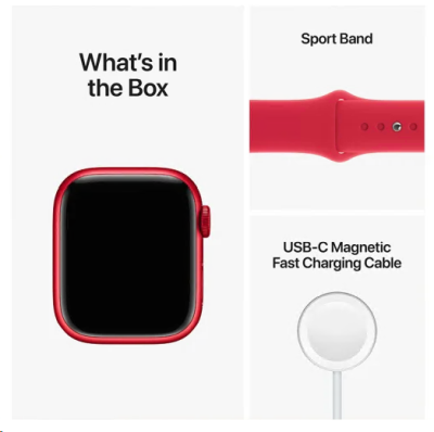 Apple Watch Series 8 GPS, 41mm (PRODUCT)RED Aluminium Case with (PRODUCT)RED Sport Band - Regular#2