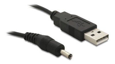 Delock USB power cable USB 2.0 Type A ma DC 3.5x1.35mm 1.5m black