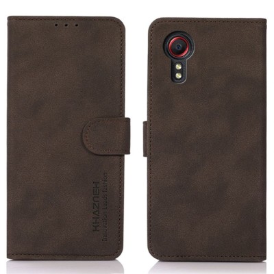 KHAZNEH Samsung Galaxy Xcover 7 Plånboksfodral - Bruncover