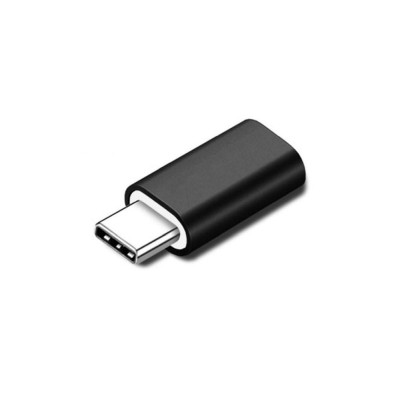 MicroConnect Lightning-USB-C Adapter, Black Support Charging up to 5V