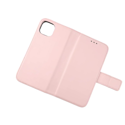 iPhone 12 Mini Plånboksfodral Läder Rvelon - Rosa#4