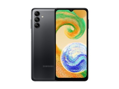 Samsung Galaxy A04s 32 GB, 6.5", 50/2/2/5 Mpixel kamera, Dual SIM, MicroSD, Android 12 - Svart