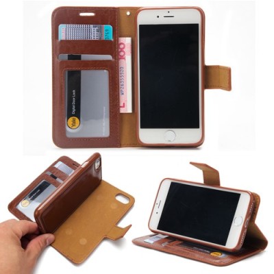 Crazy Horse 2 i 1 Fodral till iPhone 7 & 8/SE 2 - Brun