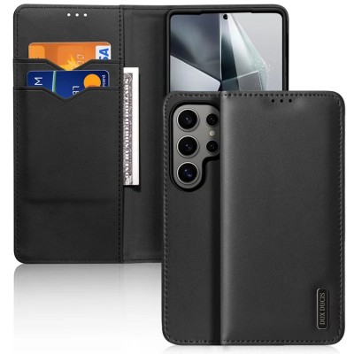 DUX DUCIS Samsung Galaxy S25 Ultra Plånboksfodral i läder - Svart