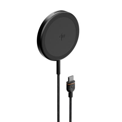 Unisynk Magnetic Wireless Charger Qi2, 15W, Black, 2m