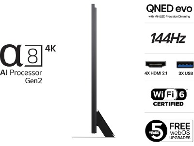 LG 100" QNED86 AI 4K QNED Smart TV (2025) 144hz, HDR, FreeSync, 4x HDMI, Wifi 6, Dolby Vision#3