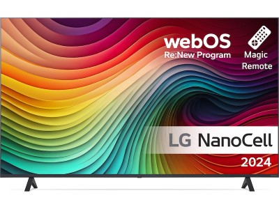 LG 50'' NANO 81 4K TV (2024) 50NANO81T6A 60Hz 4K, 3x HDMI 2.0, eARC, ALLM, NanoCell - Pure and rich colors