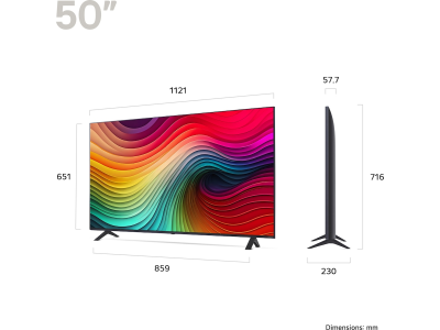 LG 50'' NANO 81 4K TV (2024) 50NANO81T6A 60Hz 4K, 3x HDMI 2.0, eARC, ALLM, NanoCell - Pure and rich colors#5