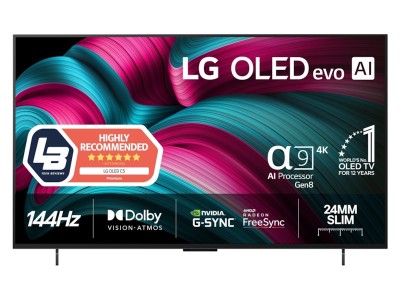 LG 42" C5 AI 4K OLED Smart TV (2025) 144Hz, 4x HDMI, eArc, G-Sync & FreeSync, a9 AI Processor, Dolby Atmos