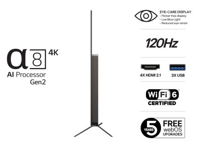 LG 48" B5 AI 4K OLED Smart TV (2025) 120Hz, 4x HDMI, eArc, G-Sync & FreeSync, Dolby Atmos, Perfect Color & Perfect Black#3