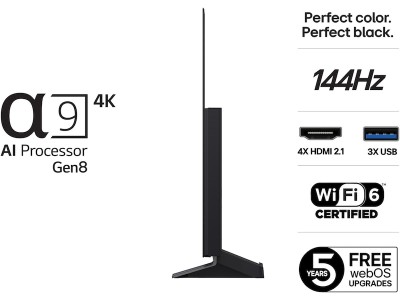 LG 48" C5 AI 4K OLED Smart TV (2025) 144Hz, 4x HDMI, eArc, G-Sync & FreeSync, a9 AI Processor, Dolby Atmos#3