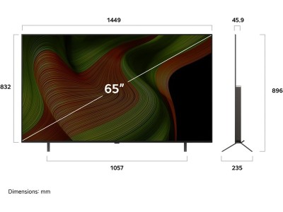 LG 65" B5 AI 4K OLED Smart TV (2025) 120Hz, 4x HDMI, eArc, G-Sync & FreeSync, Dolby Atmos, Perfect Color & Perfect Black#4