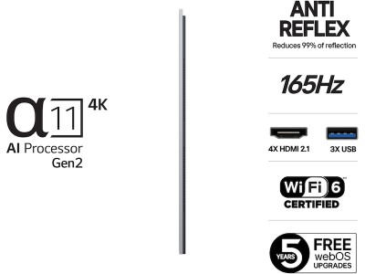 LG 65" G5 AI 4K OLED Smart TV (2025) 165Hz, 4x HDMI, eArc, G-Sync & FreeSync, a11 AI Processor, Dolby Atmos#4