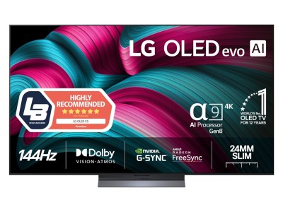 LG 77" C5 AI 4K OLED Smart TV (2025) 144Hz, 4x HDMI, eArc, G-Sync & FreeSync, a9 AI Processor, Dolby Atmos
