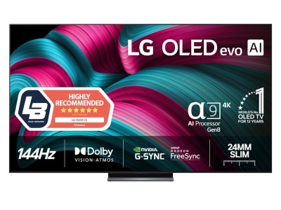 LG 83" C5 AI 4K OLED Smart TV (2025) 144Hz, 4x HDMI, eArc, G-Sync & FreeSync, a9 AI Processor, Dolby Atmos