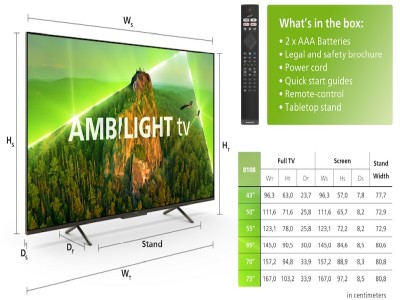 55" Philips 55PUS8108/12 Smart-TV, UHD/4K, HDR10+, 3-sidig Ambilight#2