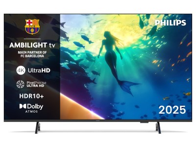 Philips 50" PUS8000/12 4K LED Smart Ambilight TV (2025) Ambilight, 4K, UHD, Titan OS, HDR, Dolby Atmos