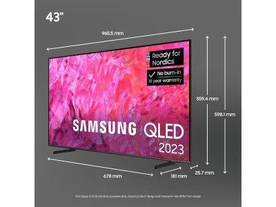 43" Samsung Q64C Smart-TV, QLED UHD/4K, Tizen#9