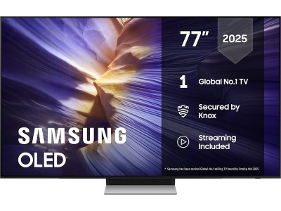 Samsung 77" S90F OLED 4K Smart TV (2025) 144Hz, 4x HDMI, HDMI eArc 4K AI Upscaling, AI Processor, OLED HDR Smart TV, Dolby Atmos