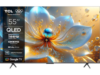TCL 55" T8C 4K QLED Google TV (2025) QLED, HDR, Smart TV, 4K, 144Hz Motion Clarity Pro, Onkyo 2.1-ljud#1