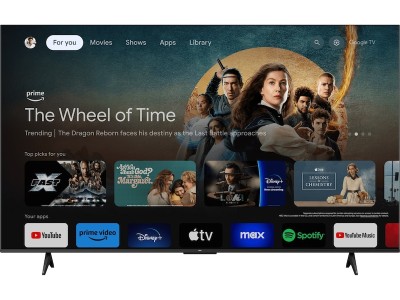 TCL 75" 75V6B 4K HDR Google TV 4K HDR, Micro Dimming, Dolby Atmos, Google TV