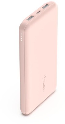 Belkin BoostCharge Power Bank, 10000mAh, 15W, 1xUSB-C, 2xUSB-A - Rosa