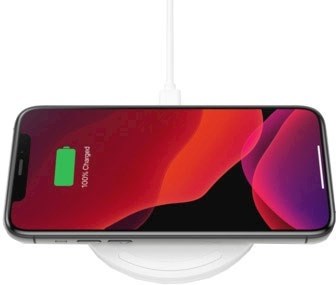 Trådlös Qi-laddare Belkin BoostCharge Wireless Charging Pad, QC 3.0, 10W inkl. strömadapter - Vit